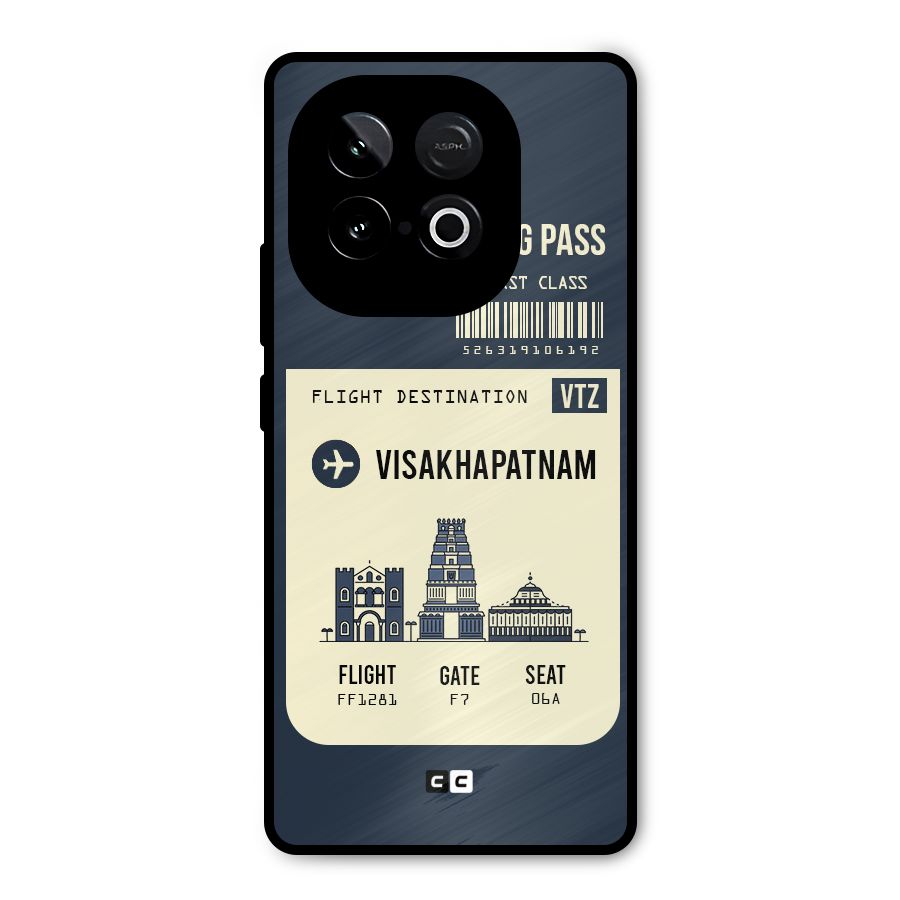 Vishakapatnam Boarding Pass Metal Back Case for iQOO Neo 10