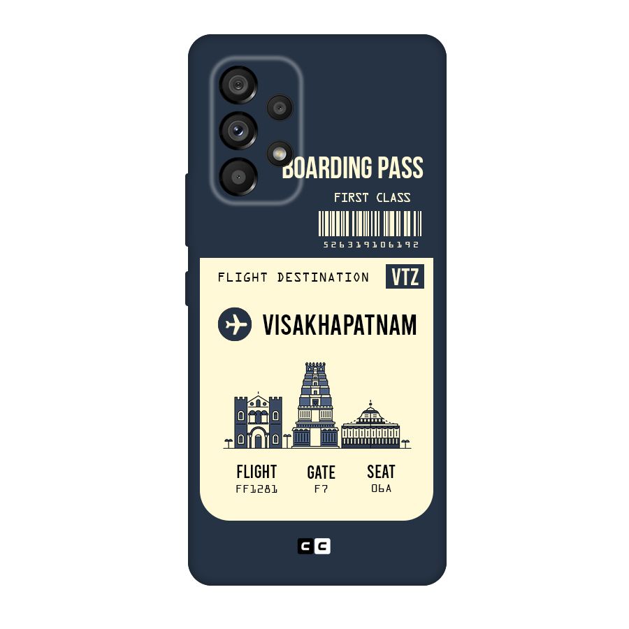 Vishakapatnam Boarding Pass Original Polycarbonate Back Case for Galaxy A53 5G