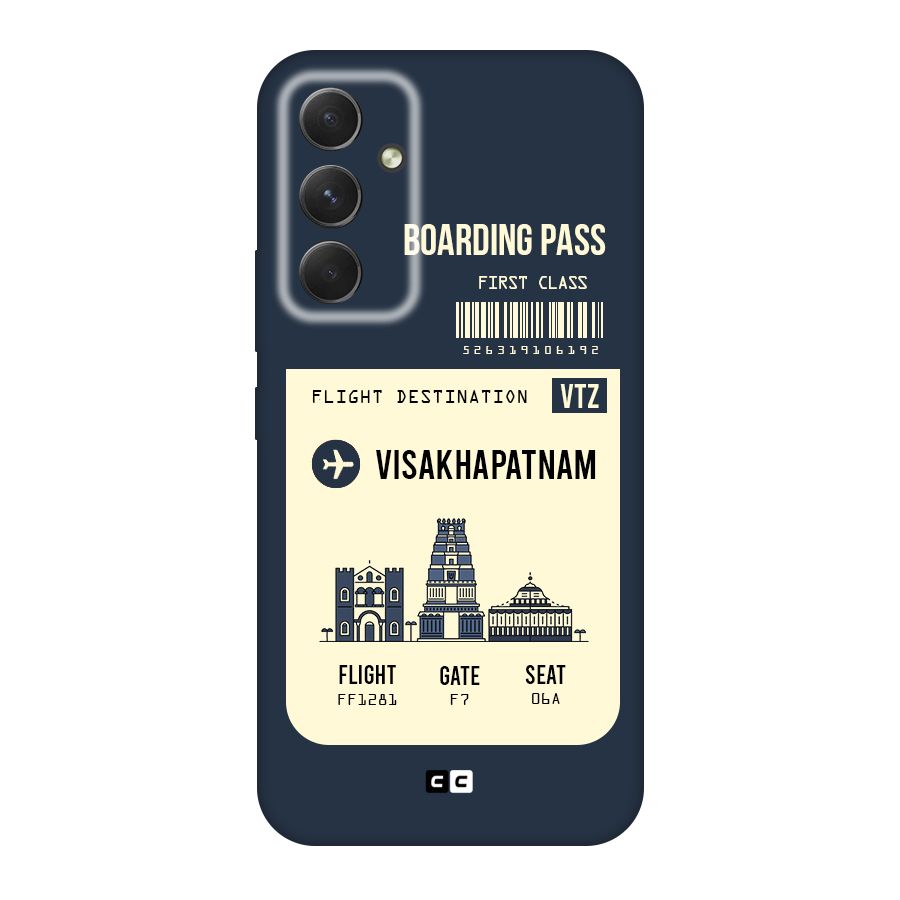Vishakapatnam Boarding Pass Original Polycarbonate Back Case for Galaxy A54