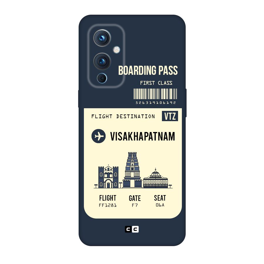 Vishakapatnam Boarding Pass Original Polycarbonate Back Case for OnePlus 9