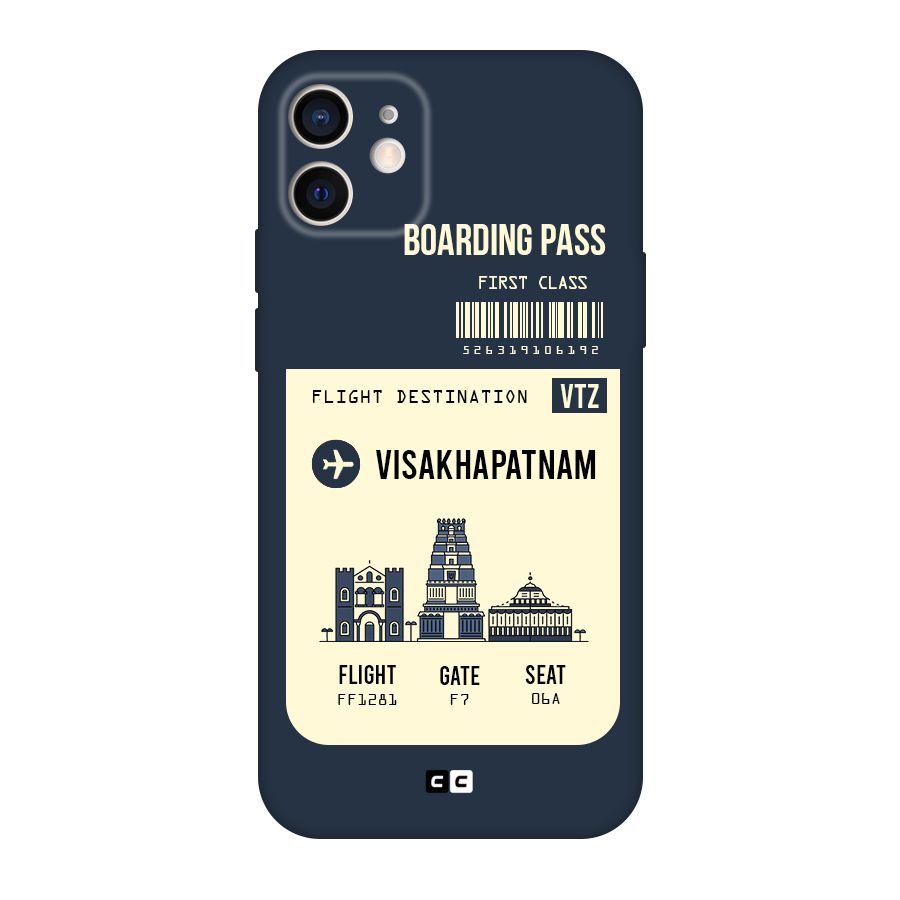 Vishakapatnam Boarding Pass Original Polycarbonate Back Case for iPhone 12