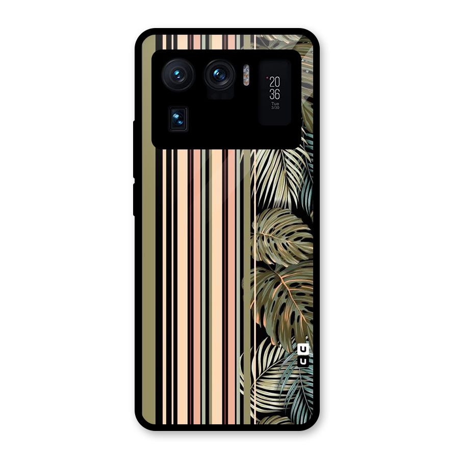Visual Art Leafs Glass Back Case for Mi 11 Ultra