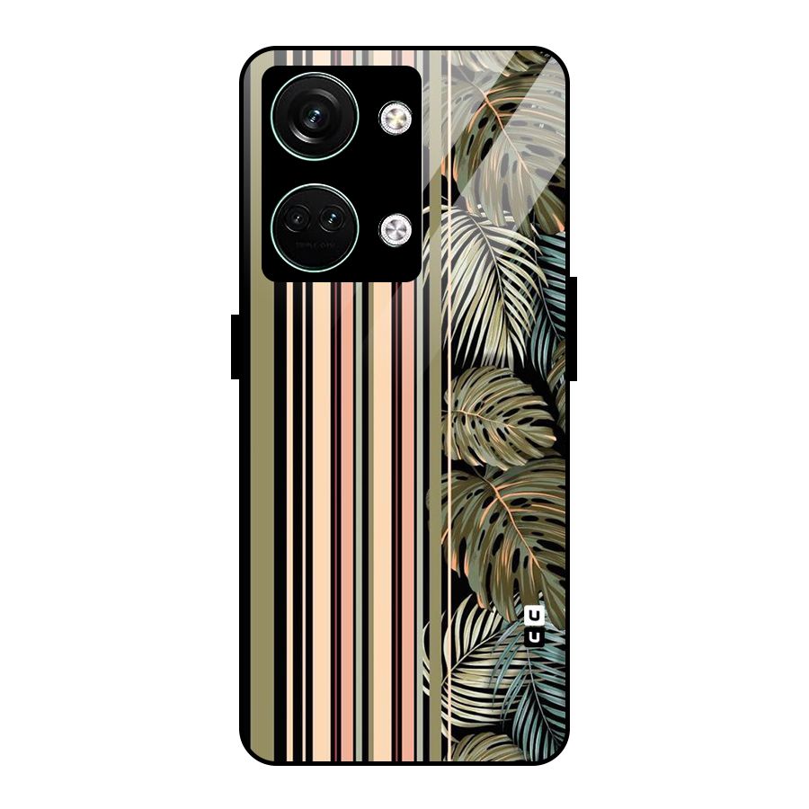 Visual Art Leafs Glass Back Case for Oneplus Nord 3