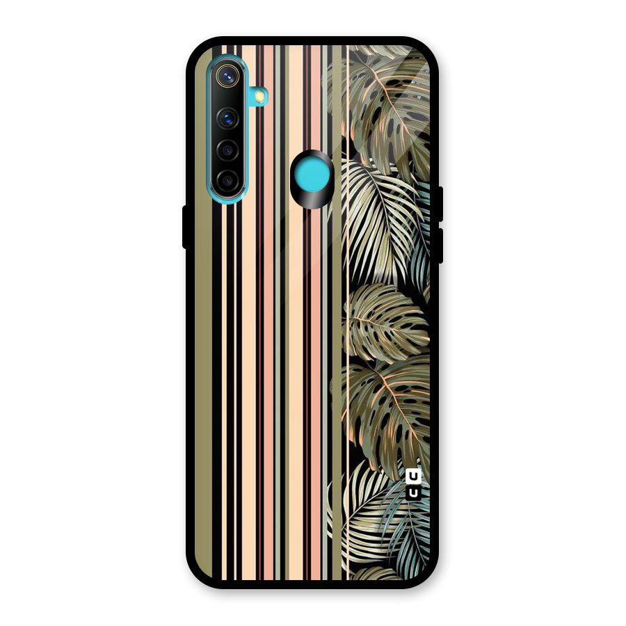Visual Art Leafs Glass Back Case for Realme Narzo 10