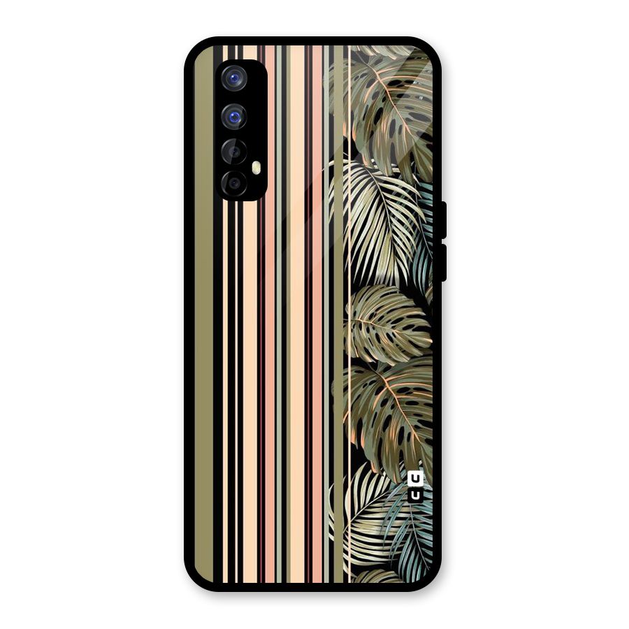 Visual Art Leafs Glass Back Case for Realme Narzo 20 Pro