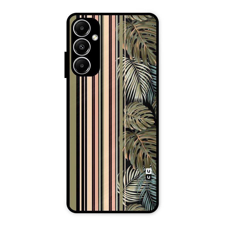 Visual Art Leafs Metal Back Case for Galaxy A05s