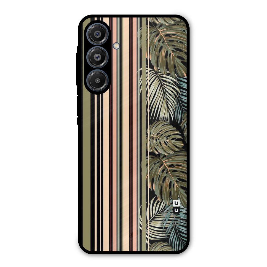 Visual Art Leafs Metal Back Case for Galaxy A16 5G