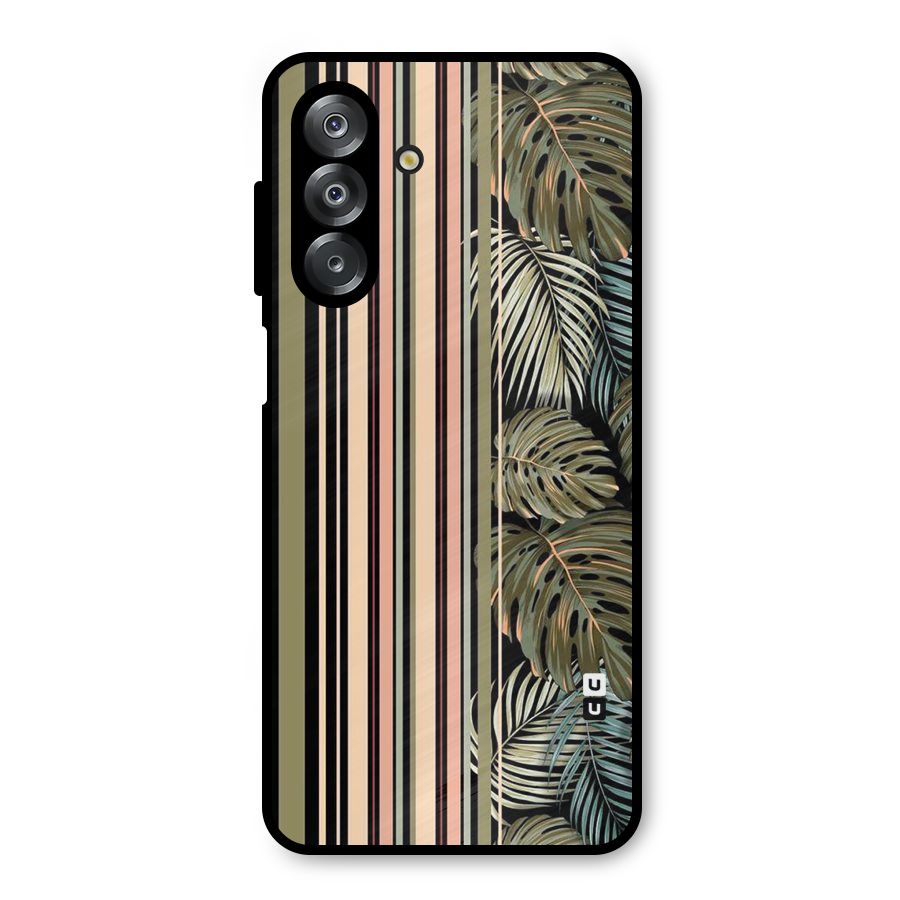 Visual Art Leafs Metal Back Case for Galaxy A26