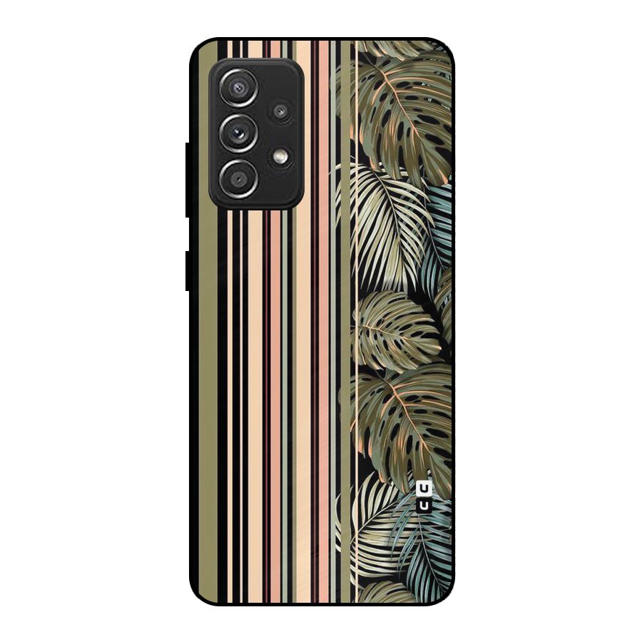 Visual Art Leafs Metal Back Case for Galaxy A52s 5G