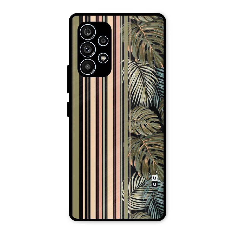Visual Art Leafs Metal Back Case for Galaxy A53 5G