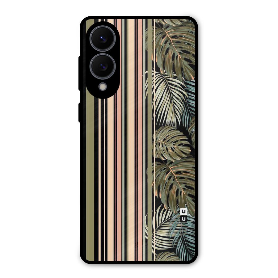 Visual Art Leafs Metal Back Case for Galaxy S25 Edge