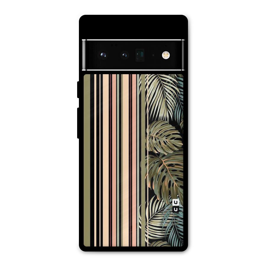Visual Art Leafs Metal Back Case for Google Pixel 6 Pro