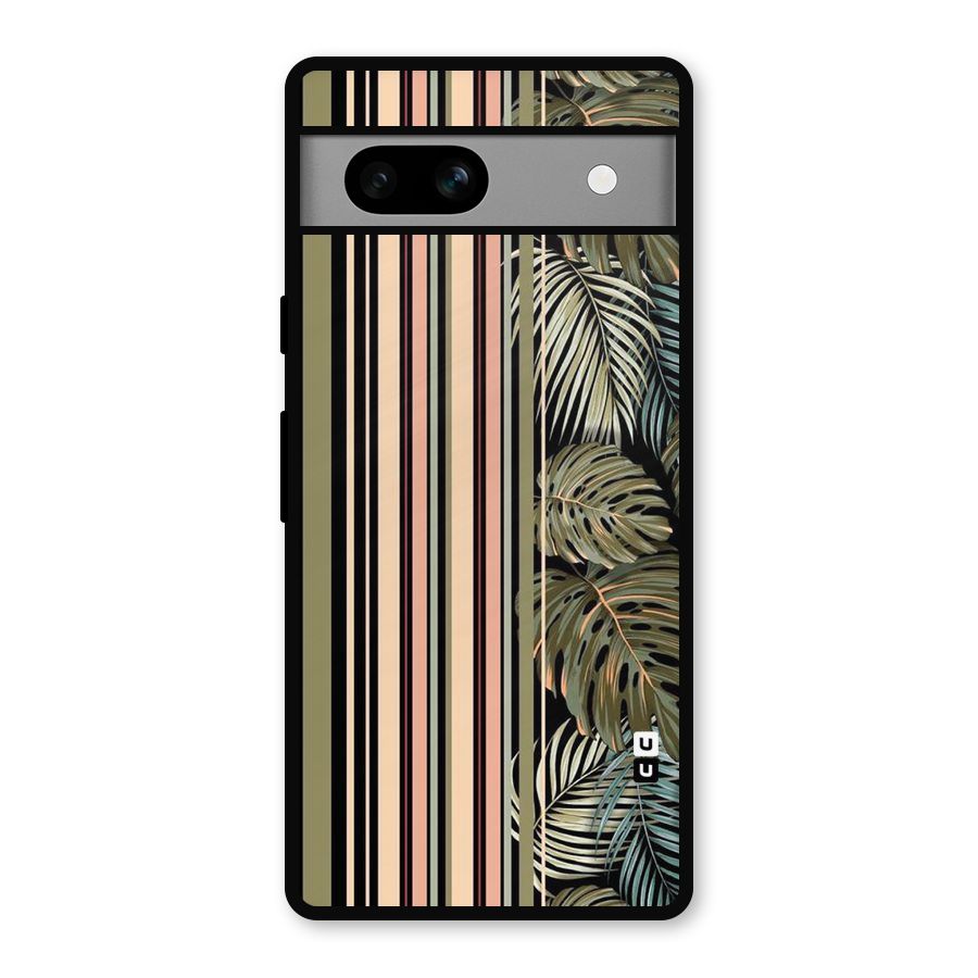 Visual Art Leafs Metal Back Case for Google Pixel 7a
