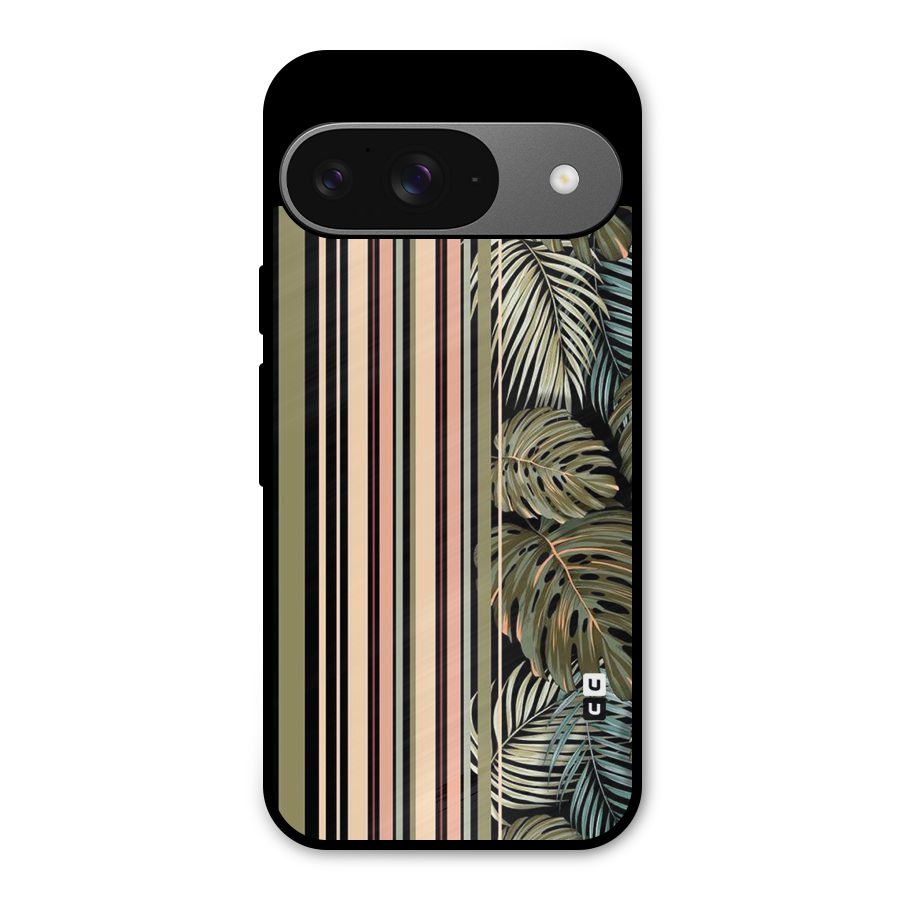 Visual Art Leafs Metal Back Case for Google Pixel 9
