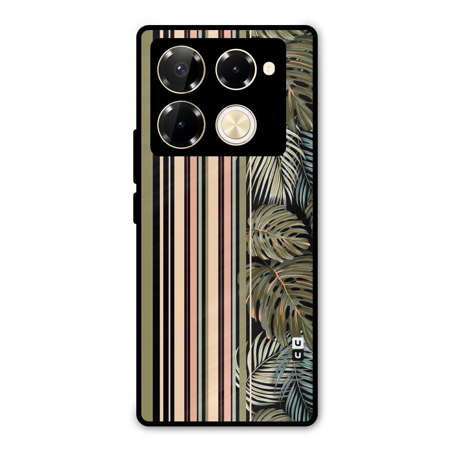 Visual Art Leafs Metal Back Case for Infinix Note 40 Pro Plus