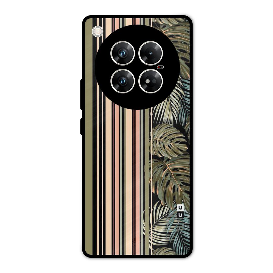 Visual Art Leafs Metal Back Case for Infinix Zero 40 5G