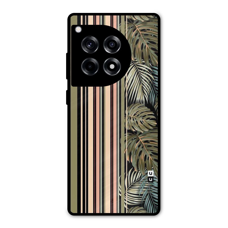 Visual Art Leafs Metal Back Case for OnePlus 12R