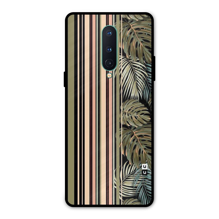 Visual Art Leafs Metal Back Case for OnePlus 8