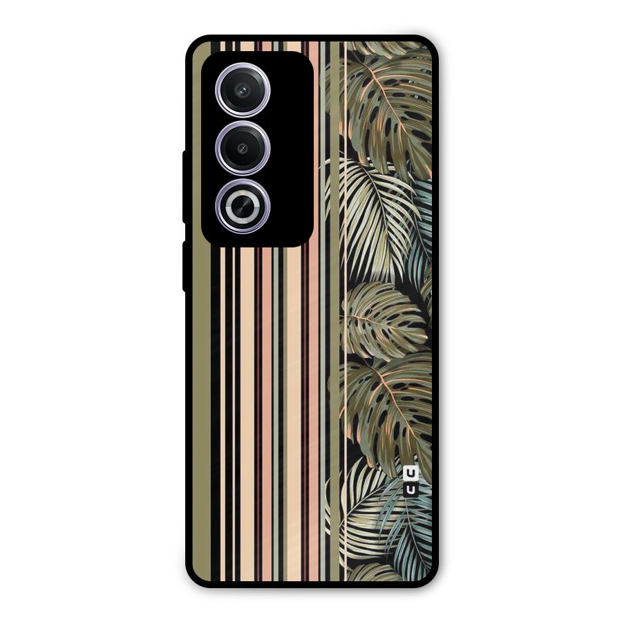 Visual Art Leafs Metal Back Case for Oppo K12x