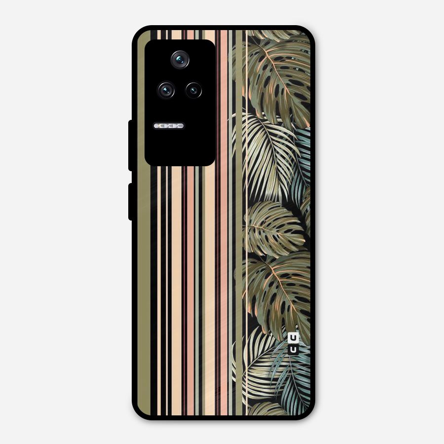 Visual Art Leafs Metal Back Case for Poco F4 5G