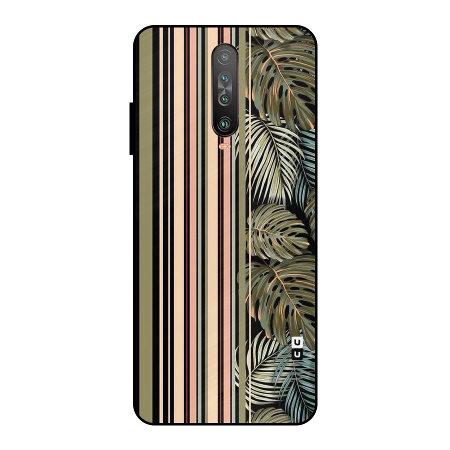 Visual Art Leafs Metal Back Case for Poco X2