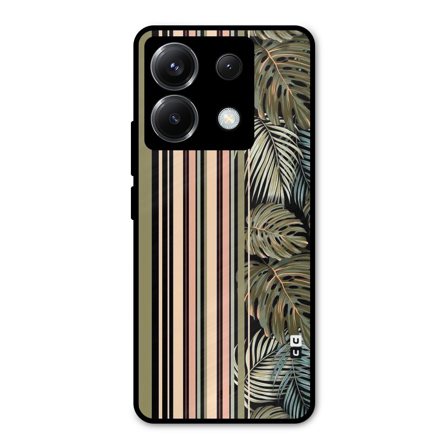 Visual Art Leafs Metal Back Case for Poco X6