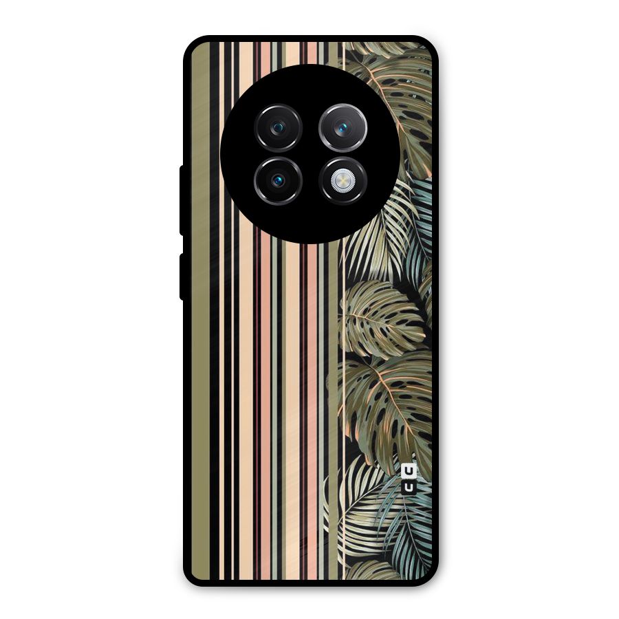 Visual Art Leafs Metal Back Case for Realme 13 Plus
