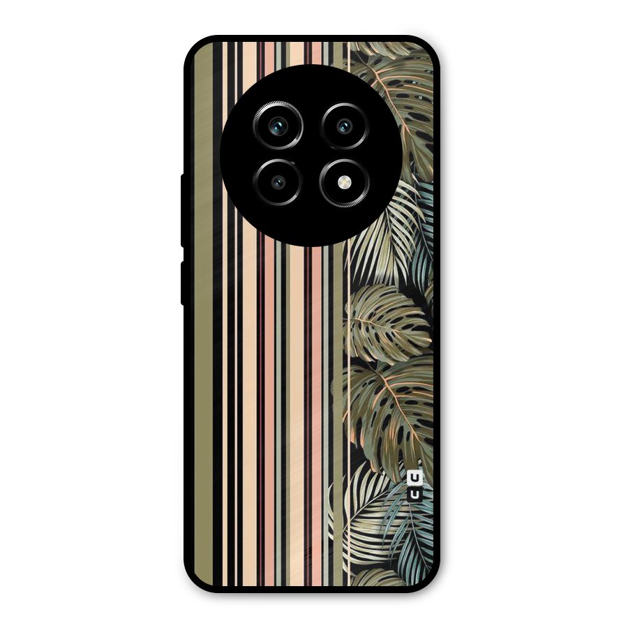 Visual Art Leafs Metal Back Case for Realme 13 Pro