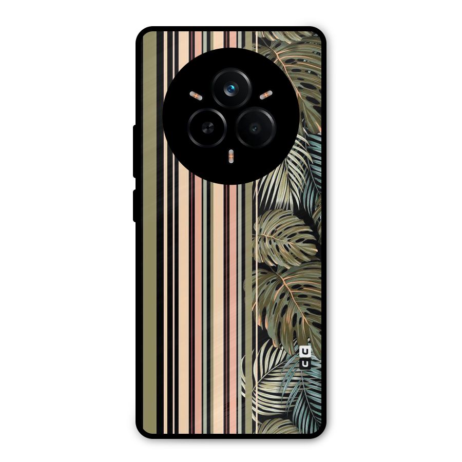 Visual Art Leafs Metal Back Case for Realme 14 Pro Plus