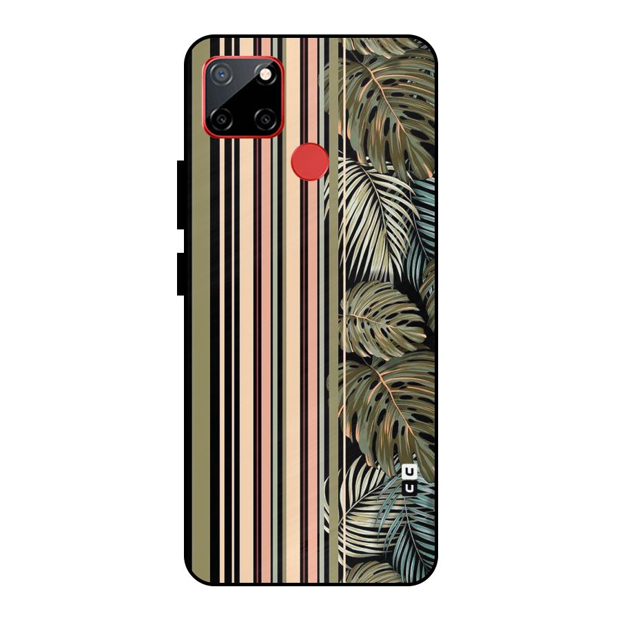 Visual Art Leafs Metal Back Case for Realme C12