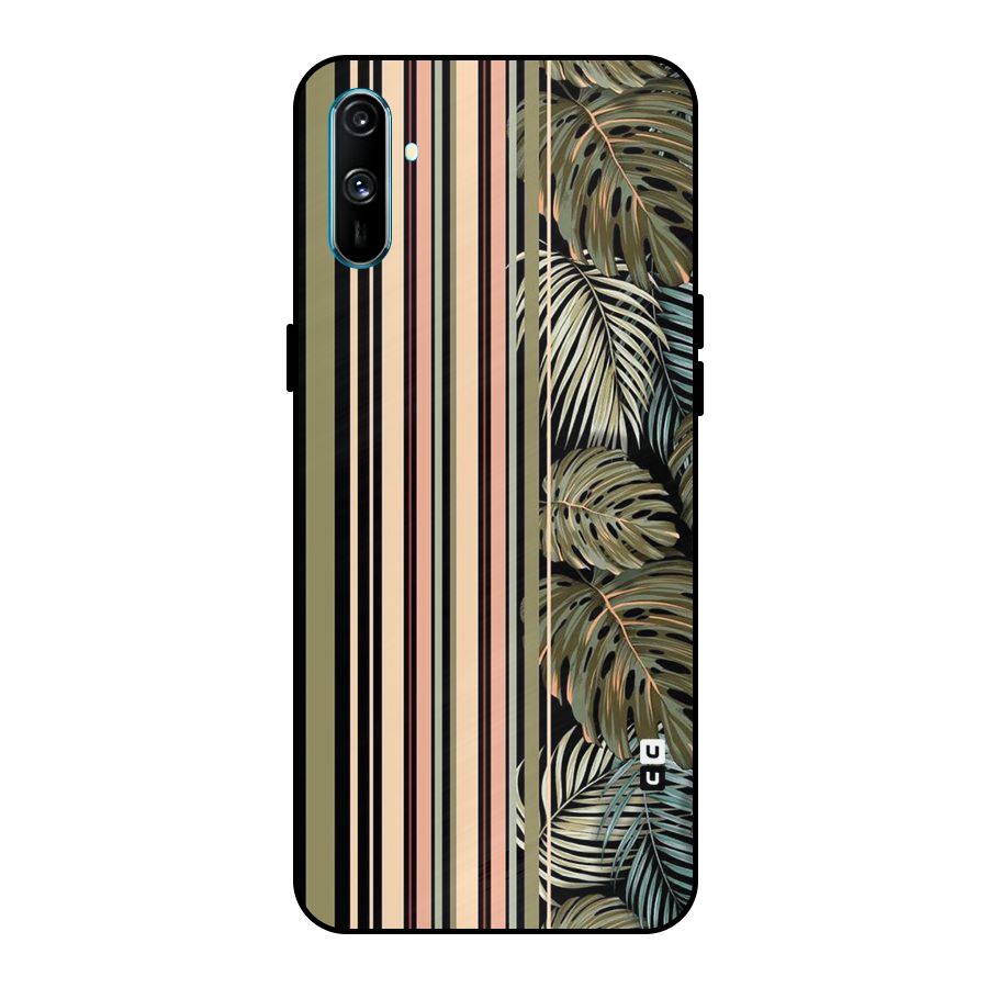 Visual Art Leafs Metal Back Case for Realme C3