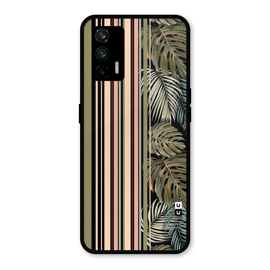 Visual Art Leafs Metal Back Case for Realme GT 5G