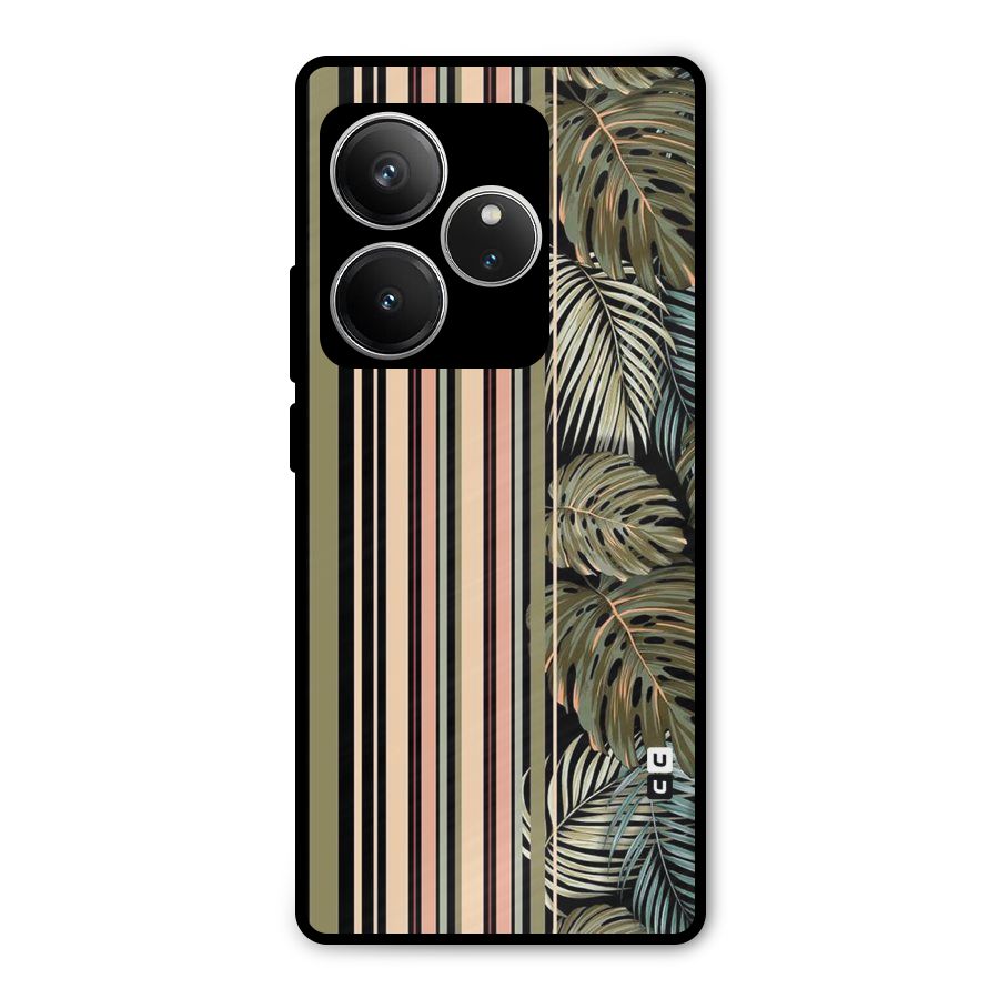 Visual Art Leafs Metal Back Case for Realme GT 6