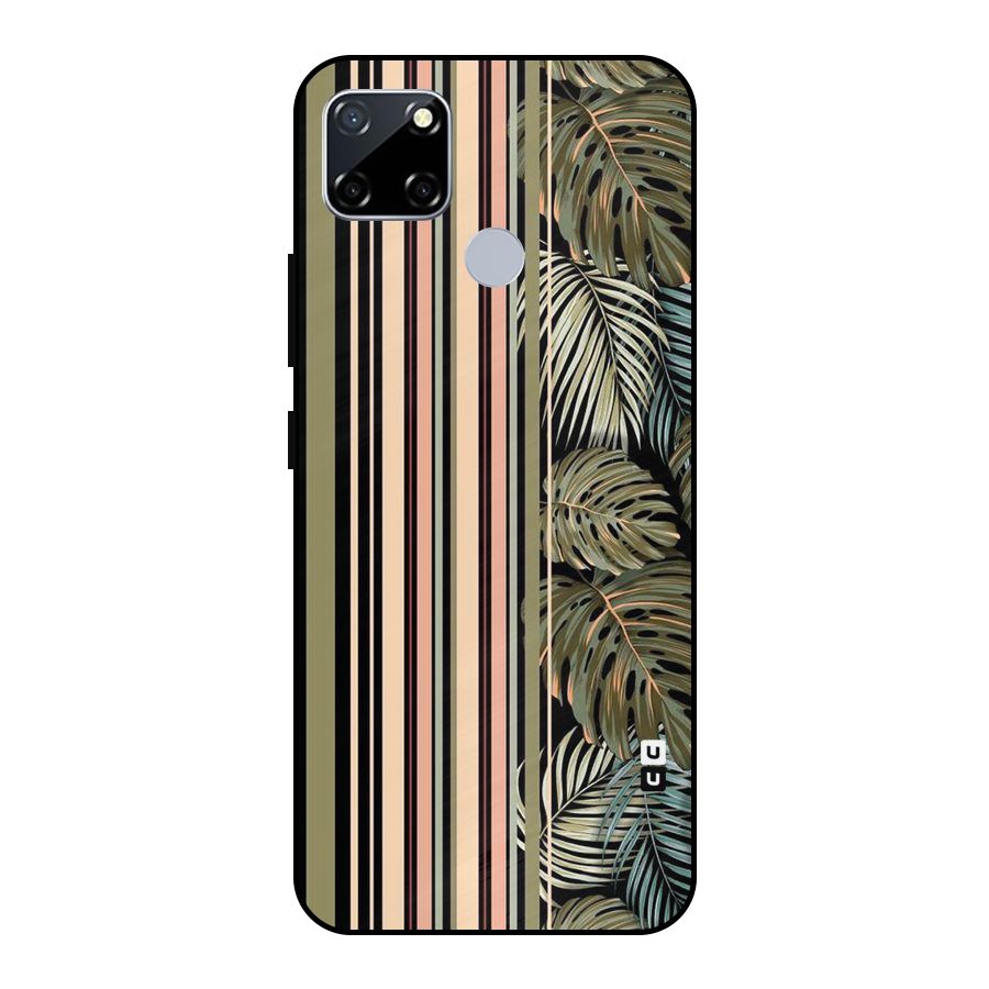 Visual Art Leafs Metal Back Case for Realme Narzo 20