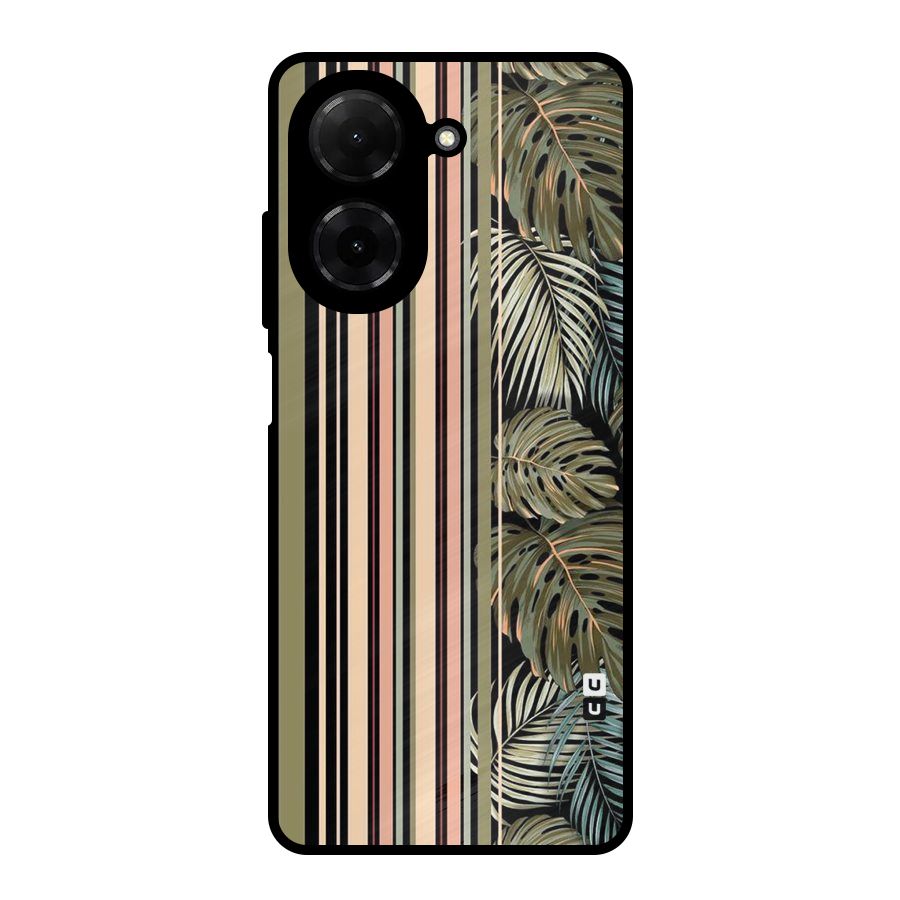 Visual Art Leafs Metal Back Case for Redmi A5 4G