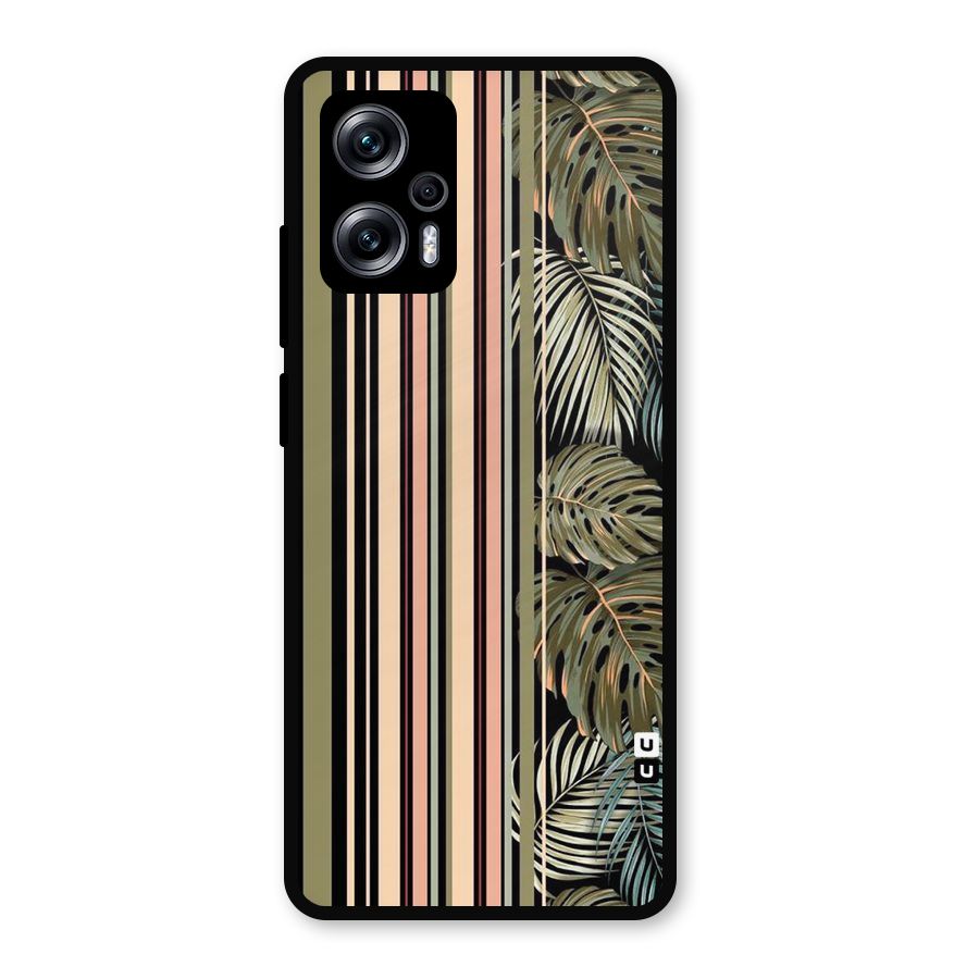 Visual Art Leafs Metal Back Case for Redmi K50i