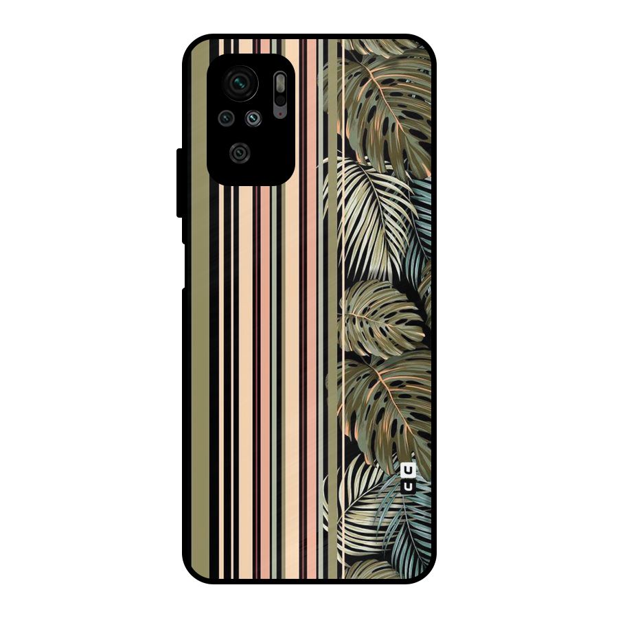 Visual Art Leafs Metal Back Case for Redmi Note 10S