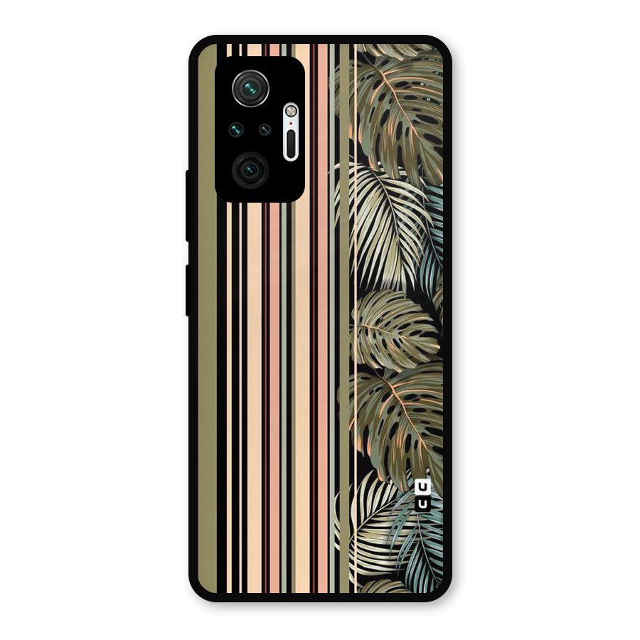 Visual Art Leafs Metal Back Case for Redmi Note 10 Pro