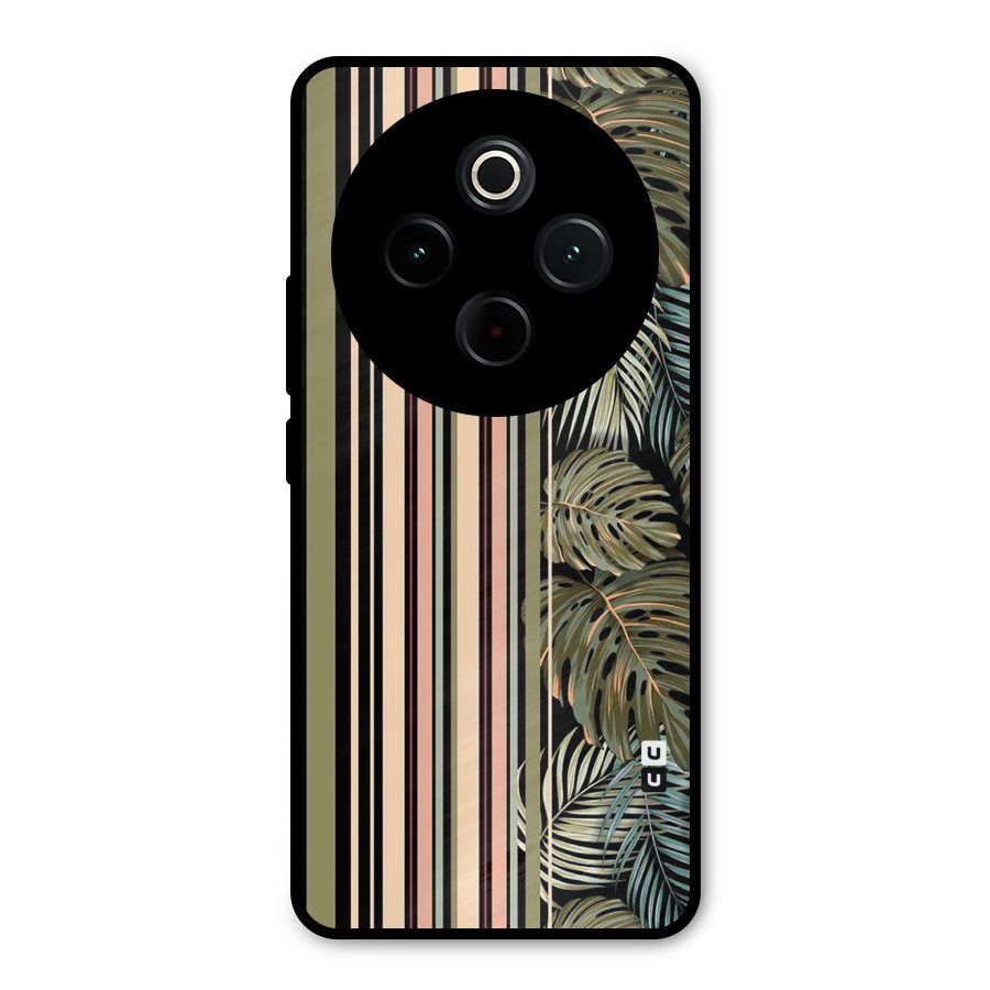 Visual Art Leafs Metal Back Case for Vivo T4