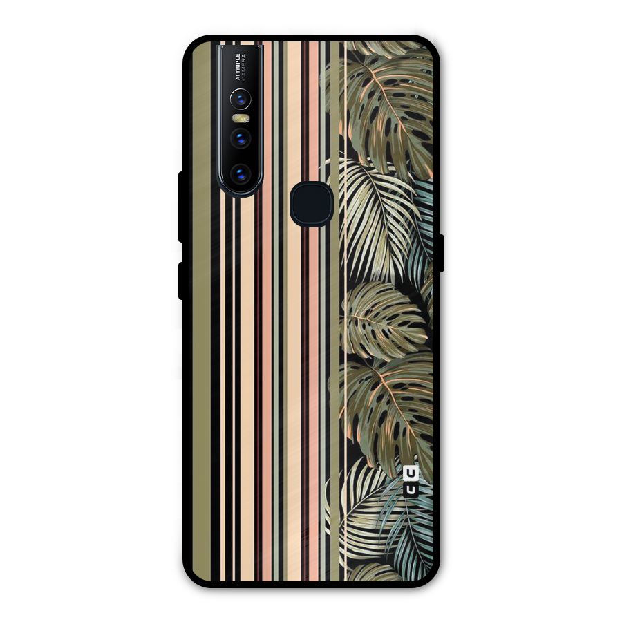 Visual Art Leafs Metal Back Case for Vivo V15