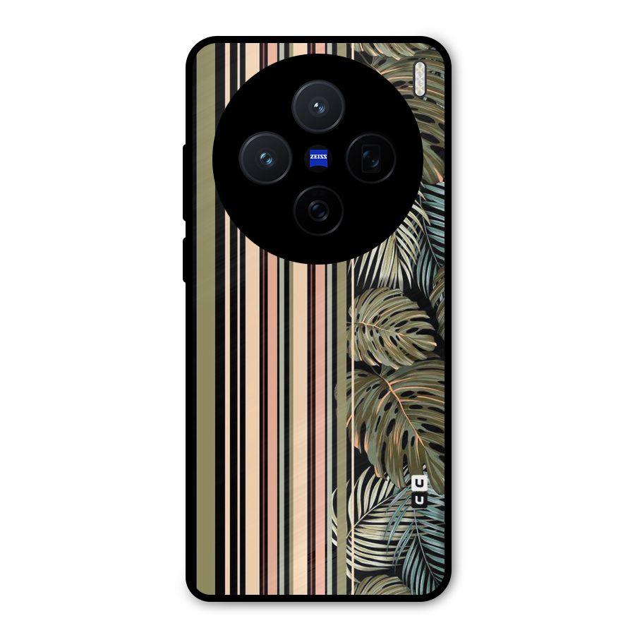 Visual Art Leafs Metal Back Case for Vivo X200
