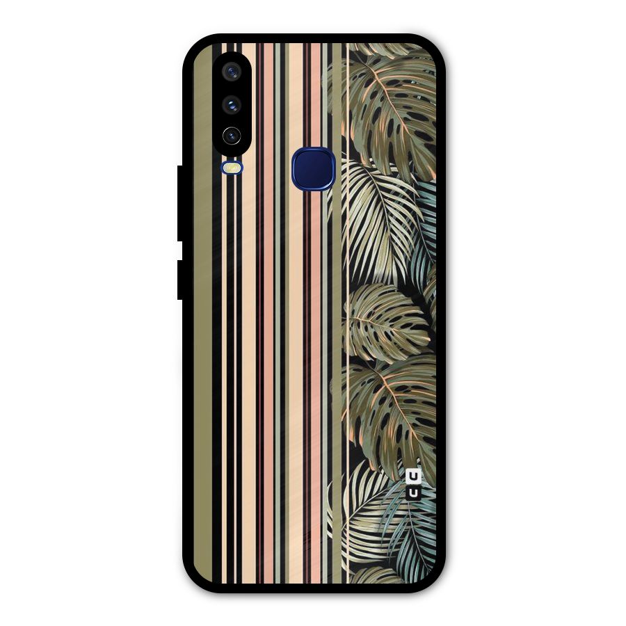 Visual Art Leafs Metal Back Case for Vivo Y15