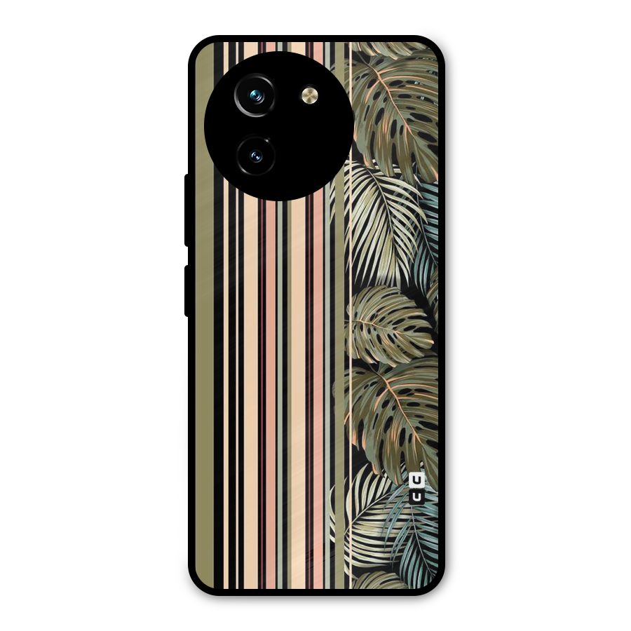 Visual Art Leafs Metal Back Case for Vivo Y200i