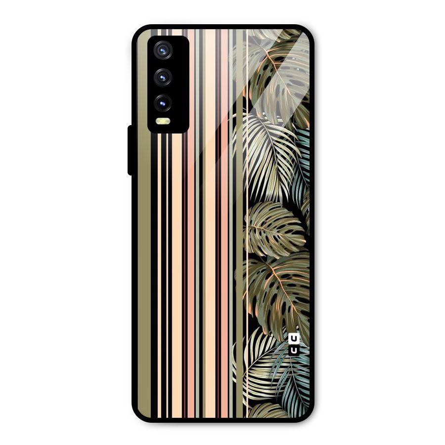 Visual Art Leafs Metal Back Case for Vivo Y20i