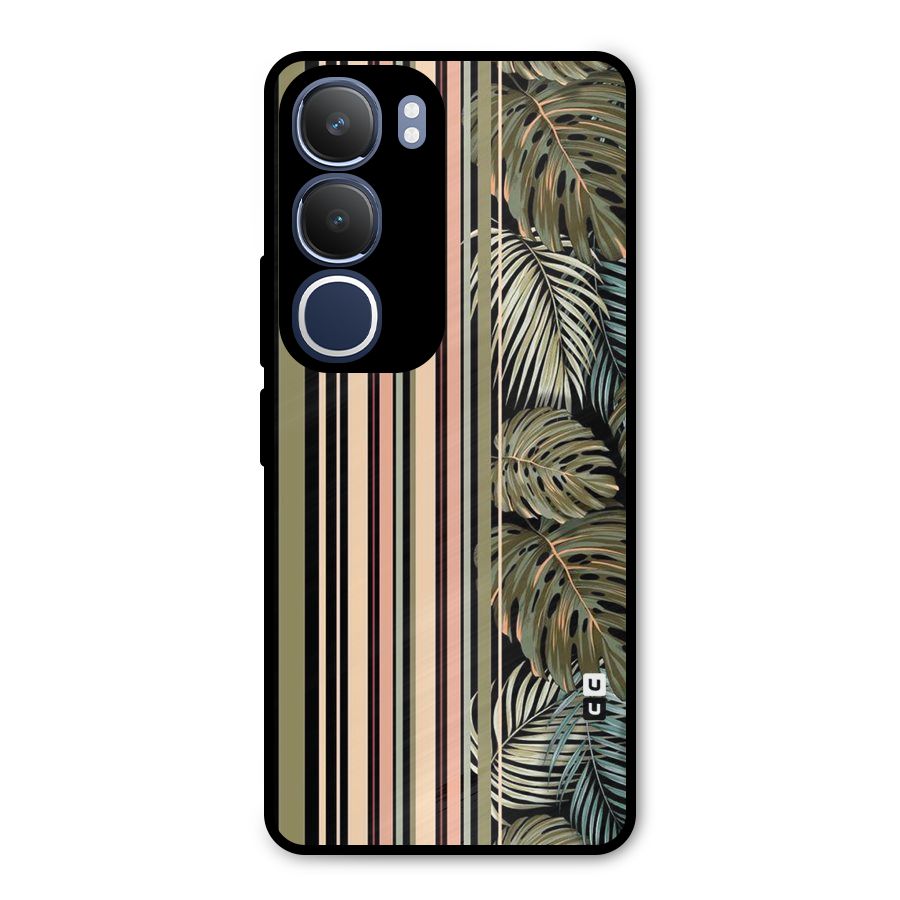 Visual Art Leafs Metal Back Case for Vivo Y29