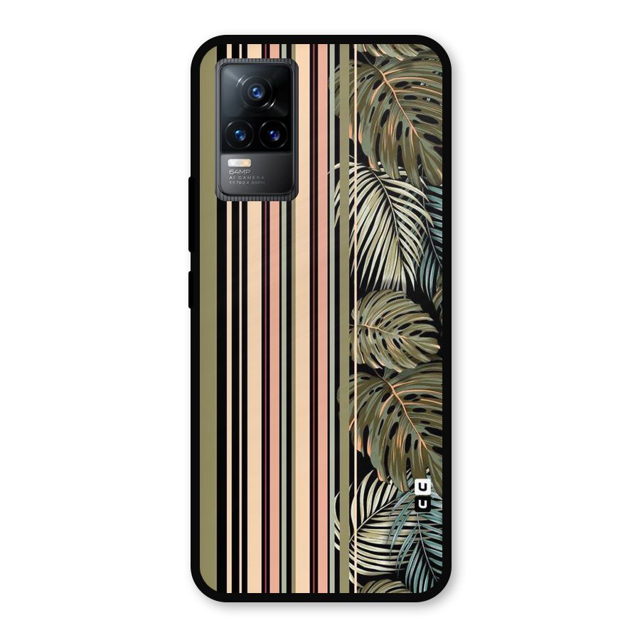 Visual Art Leafs Metal Back Case for Vivo Y73
