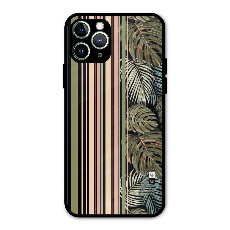Visual Art Leafs Metal Back Case for iPhone 11 Pro Max