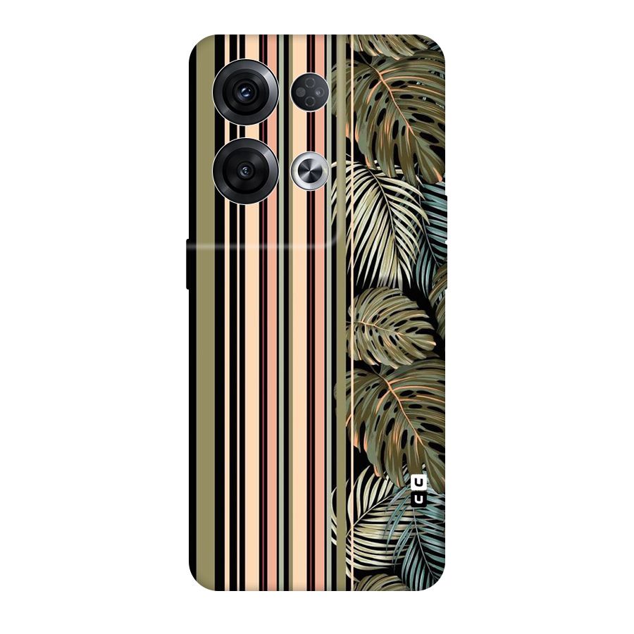 Visual Art Leafs Original Polycarbonate Back Case for Oppo Reno8 Pro 5G