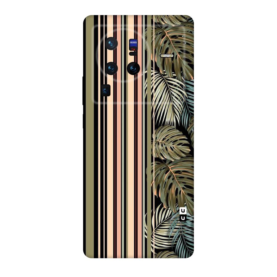 Visual Art Leafs Original Polycarbonate Back Case for Vivo X80