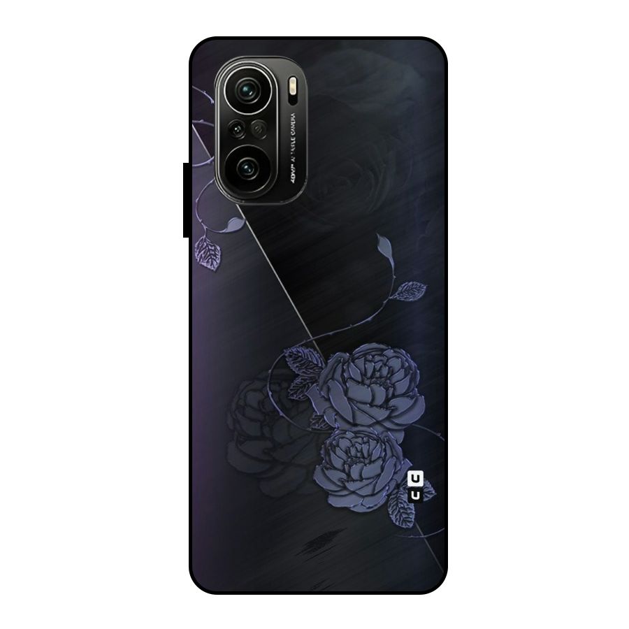 Voilet Floral Design Metal Back Case for Mi 11x